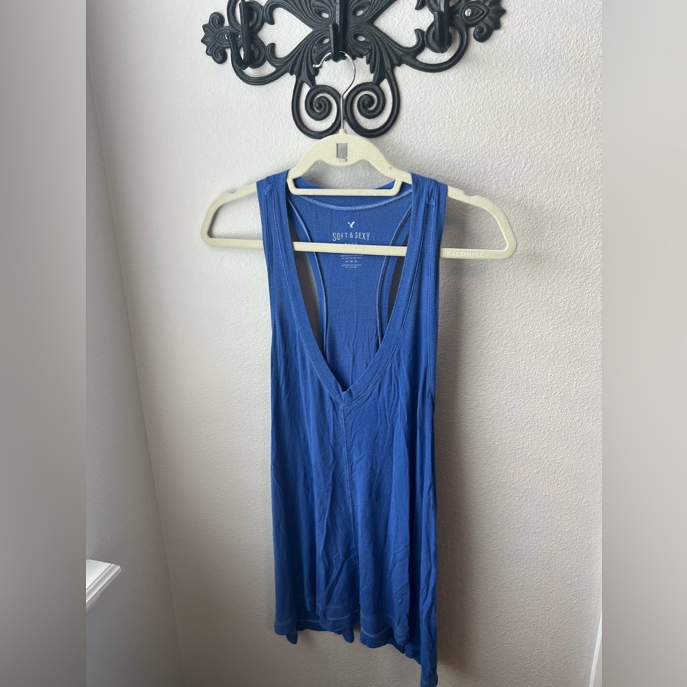 American Eagle- tank top, loose fit, size medium, v neck